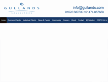 Tablet Screenshot of gullands.com
